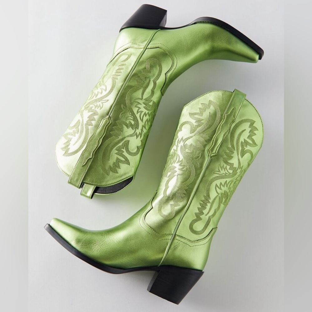 Jeffrey Campbell - Dagget Metallic Green Boot